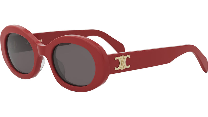 Triomphe Red Oval Sunglasses