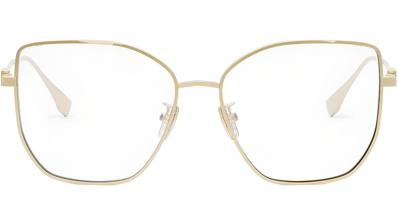 Baguette Yellow Geometric Eyeglasses