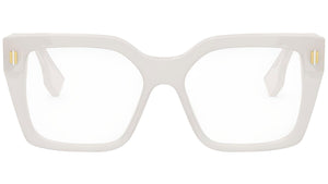 Fendi Roma White Square Eyeglasses