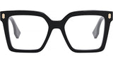 Fendi Bold Black Square Eyeglasses