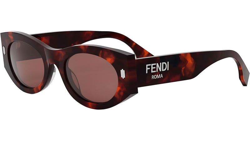 Fendi Roma Havana Oval Sunglasses