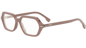 FF Diamonds Red Geometric Eyeglasses