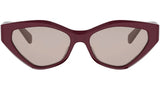 Triomphe Bordeaux Cat Eye Sunglasses