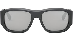 FF Squared Grey Rectangular Sunglasses