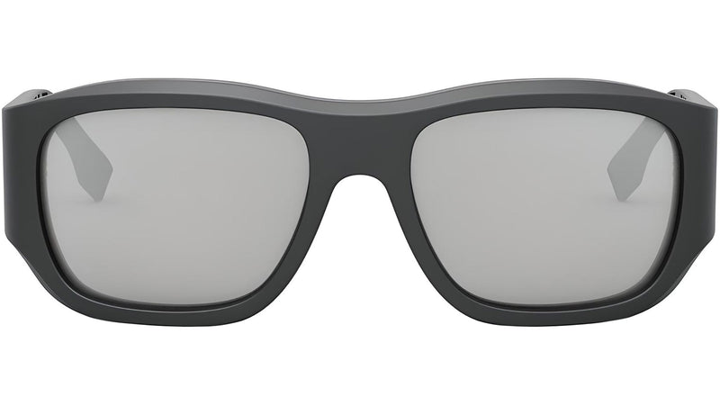 FF Squared Grey Rectangular Sunglasses