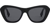 O'Lock Black Rectangular Sunglasses