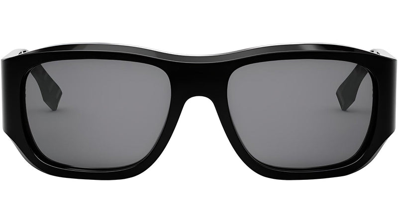 FF Squared Black Rectangular Sunglasses