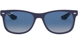 New Wayfarer RJ9052S 70234L matte blue on transparent