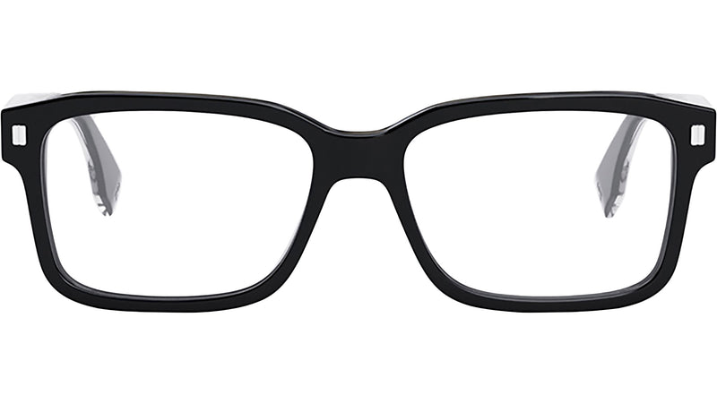 Fendi Black Rectangular Eyeglasses