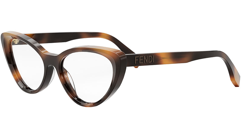 Lettering Havana Oval Sunglasses