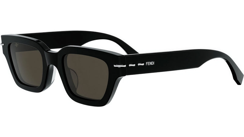 Fendi Selleria Black Rectangular Sunglasses