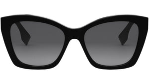 Lettering Grey Gradient Cat Eye Sunglasses
