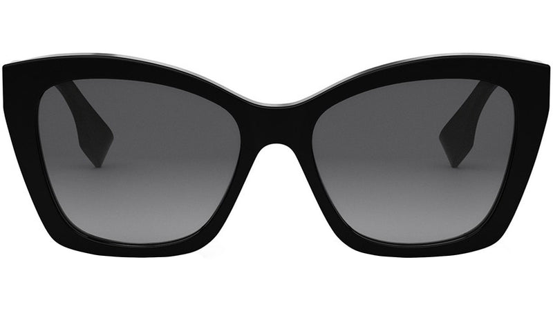 Lettering Grey Gradient Cat Eye Sunglasses