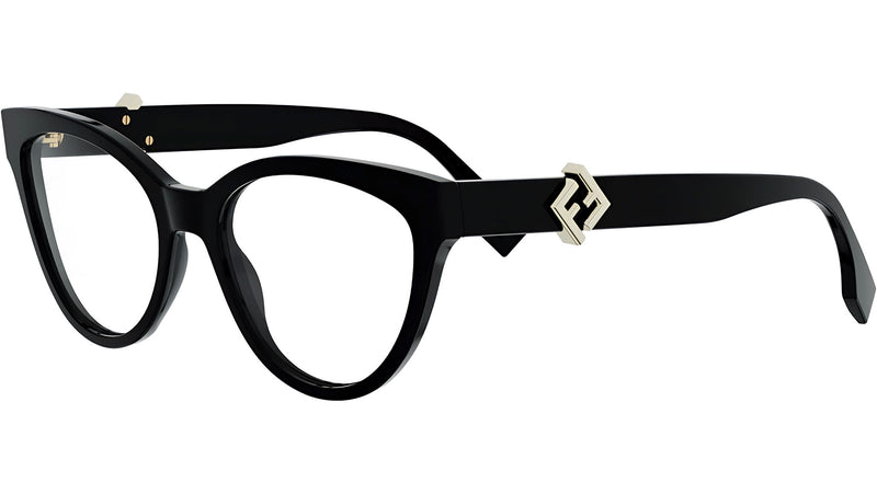 FF Diamonds Black Cat Eye Eyeglasses