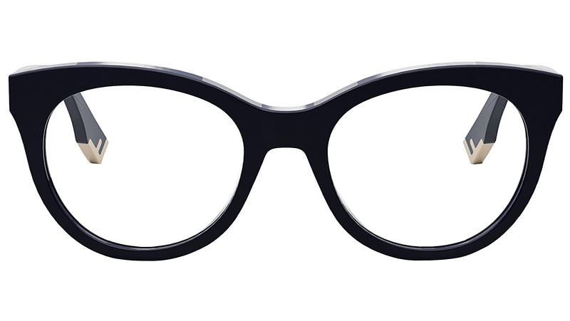 Fendi Way Blue Round Eyeglasses