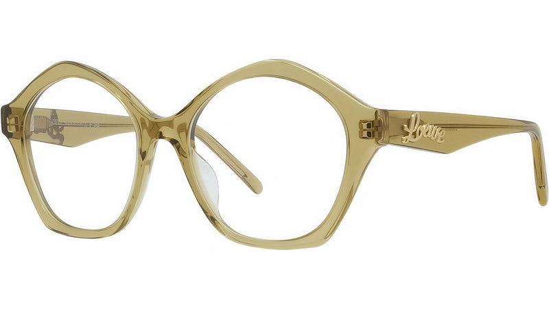 Curvy Green Geometric Sunglasses