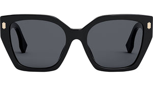 Fendi Bold Black Square Sunglasses