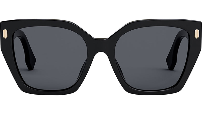 Fendi Bold Black Square Sunglasses