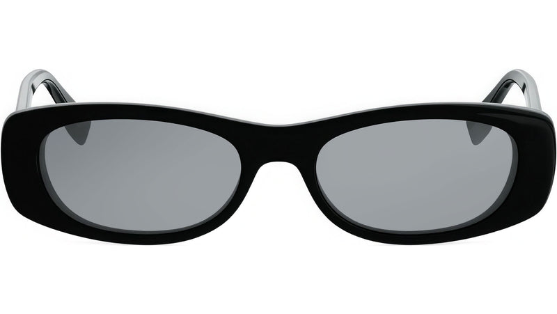 FF Squared Black Oval Sunglasses