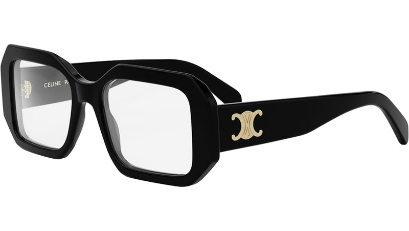 Triomphe Black Geometric Eyeglasses