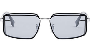 Fendi First Sight Black Rectangular Sunglasses