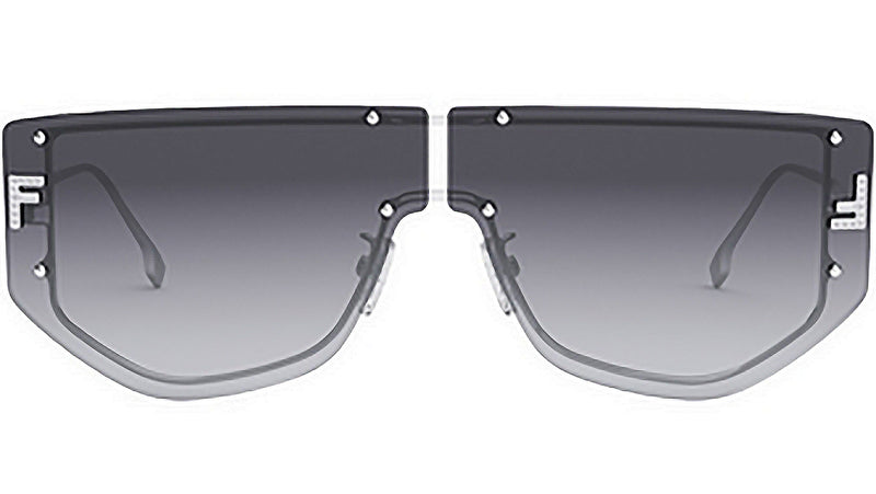 Fendi First Silver Rectangular Sunglasses