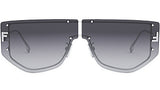 Fendi First Silver Rectangular Sunglasses