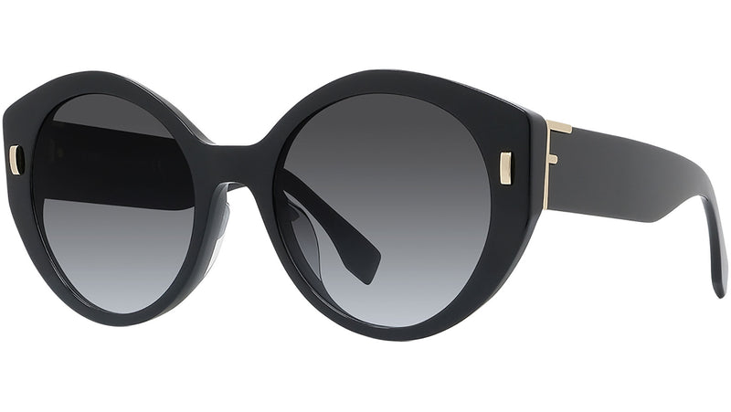 Fendi First Black Round Sunglasses