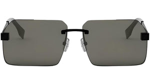 Fendi Sky Black Rectangular Sunglasses