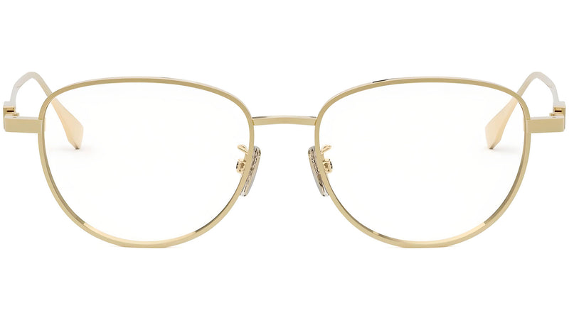 Baguette Gold Geometric Eyeglasses