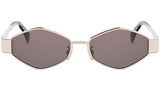 Metal Triomphe Gold Geometric Sunglasses