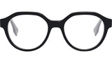 Fendi Bilayer Black Round Eyeglasses