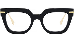 Fendigraphy Black Rectangular Eyeglasses