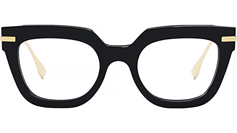 Fendigraphy Black Rectangular Eyeglasses