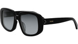 3 Dots Black Geometric Sunglasses