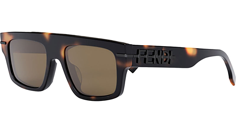 Fendigraphy Havana Rectangular Eyeglasses