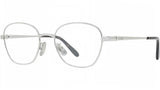 Slim Silver Geometric Eyeglasses