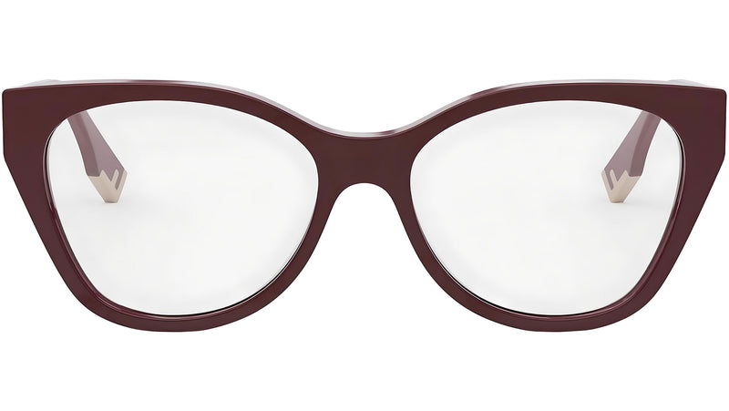 Fendi Way Burgundy Pantos Eyeglasses