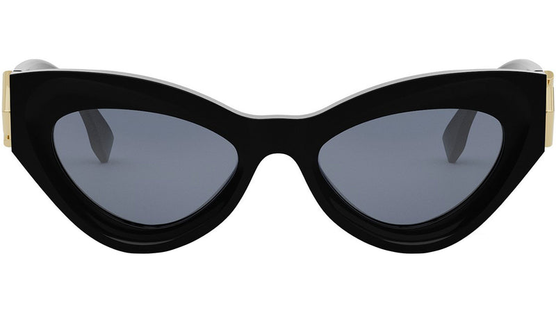 FF Diamonds Black Cat Eye Sunglasses