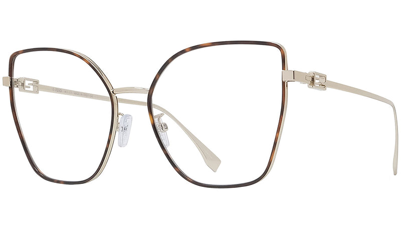 Baguette Gold Geometric Eyeglasses