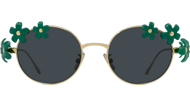 Signature Gold Oval Sunglasses