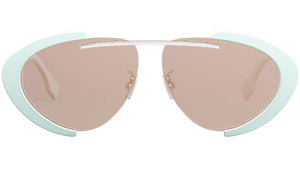 FendiLand Blue Oval Sunglasses