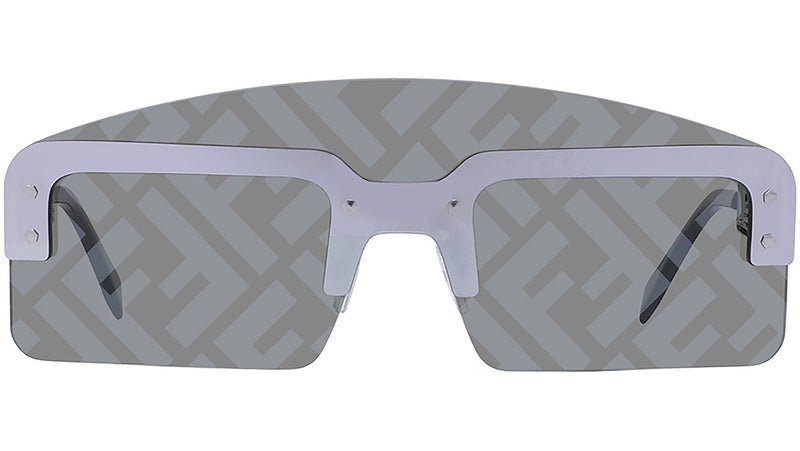 Fendi Technicolor Grey Mask Sunglasses