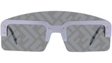 Fendi Technicolor Grey Mask Sunglasses