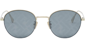 Fendi Travel Yellow Round Sunglasses