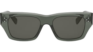 3 Dots HD Green Geometric Sunglasses