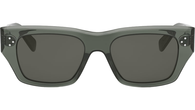 3 Dots HD Green Geometric Sunglasses