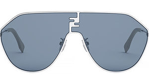 FF Match Silver Geometric Sunglasses