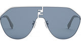 FF Match Silver Geometric Sunglasses