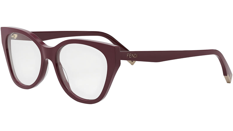 Fendi Way Burgundy Pantos Eyeglasses